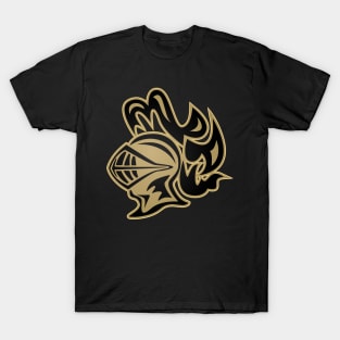 Knights Helmet in Black and Gold T-Shirt